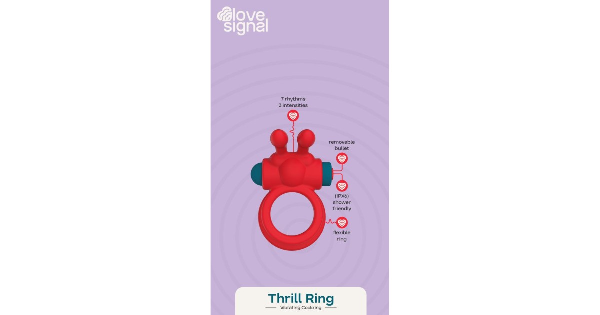  vibranti-Thrill Ring Anello Pene Ricaricabile-LaChatte.it