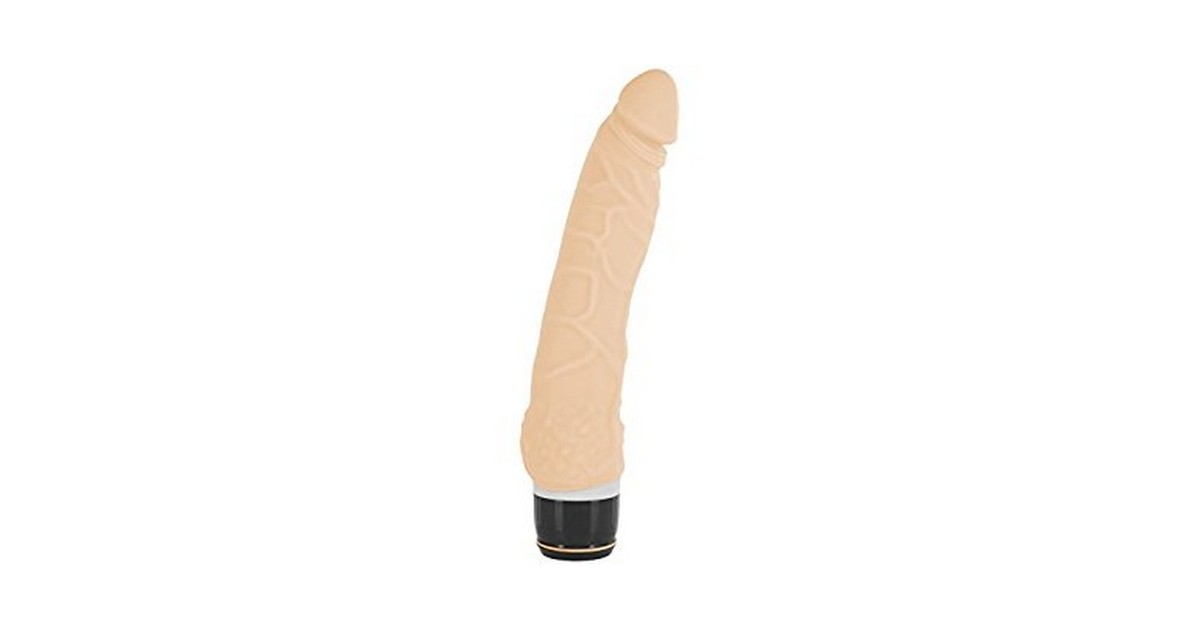 vibratori realistici-Vibratore realistico in silicone 20 cm sette vibrazioni colore carne-LaChatte.it