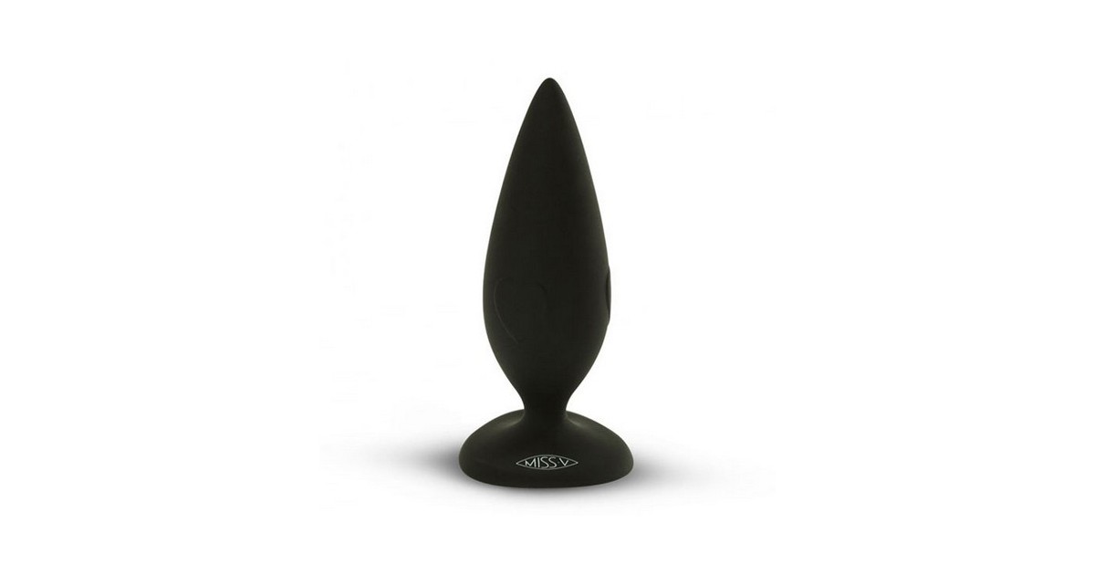 Plug anale in silicone Heartbreaker Velvet Black 10 cm