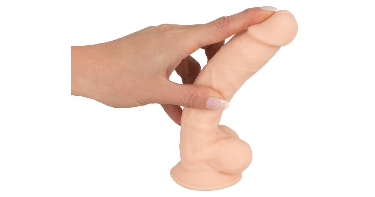 falli realistici-Dildo realistico in silicone dual density silexpan 17,5 cm-LaChatte.it