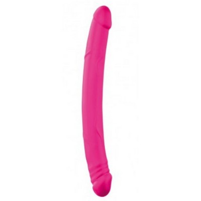 Dildo in silicone soft touch 42 cm x 4 cm magenta