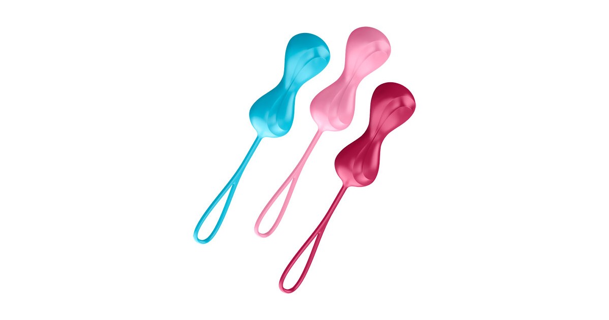 dispositivi allenamento pavimento pelvico-Satisfyer - Balls C02 set di 3 palline con pesi diversi 60 gr - 75 gr - 91 gr-LaChatte.it