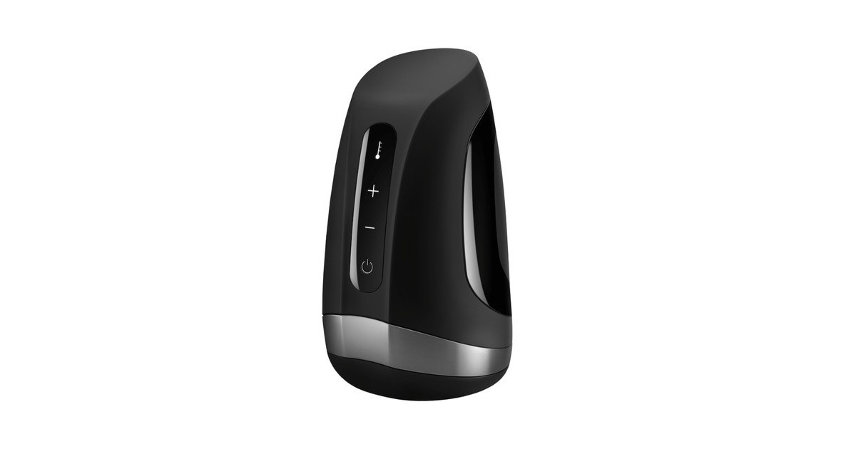 masturbatori-Masturbatore ricaricabile SATISFYER MEN con vibrazioni e funzione riscaldante-LaChatte.it