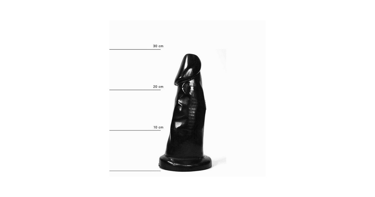 toys extralarge-All Black - Dildo XXL in PVC 29 cm x 8 cm nero-LaChatte.it