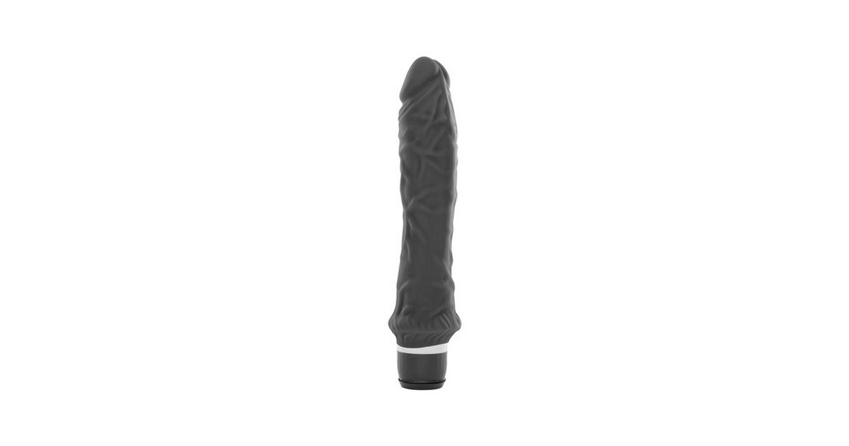 vibratori realistici-Vibratore realistico in silicone 23cm nero-LaChatte.it