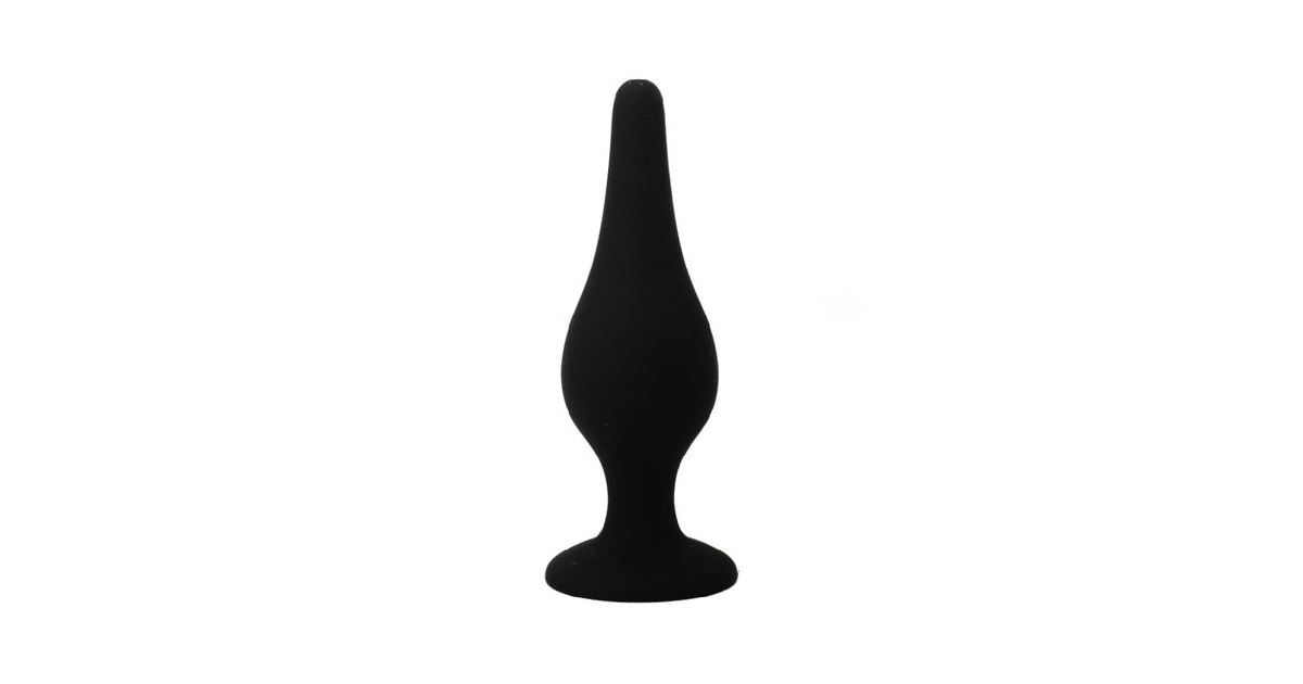  non vibranti-Butt Plug in silicone con ventosa 14 cm-LaChatte.it