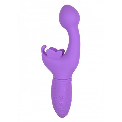 vibratori rabbit-Stimolatore Punto G e Clitoride Butterfly Kiss Ricaricabile Viola-LaChatte.it