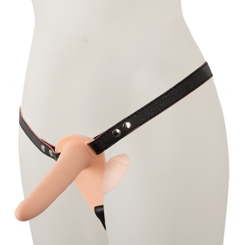 strap-on VIBRANTI-Strapon doppio vibrante ricaricabile in silicone per pegging-LaChatte.it