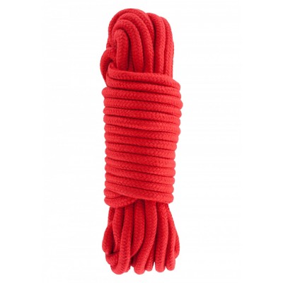 Corda bondage in morbido cotone 10 metri rossa