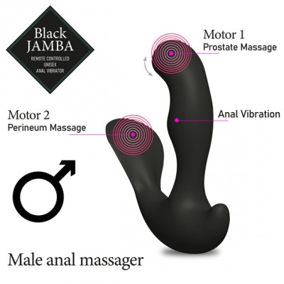 Vibratore Anale Black Jamba