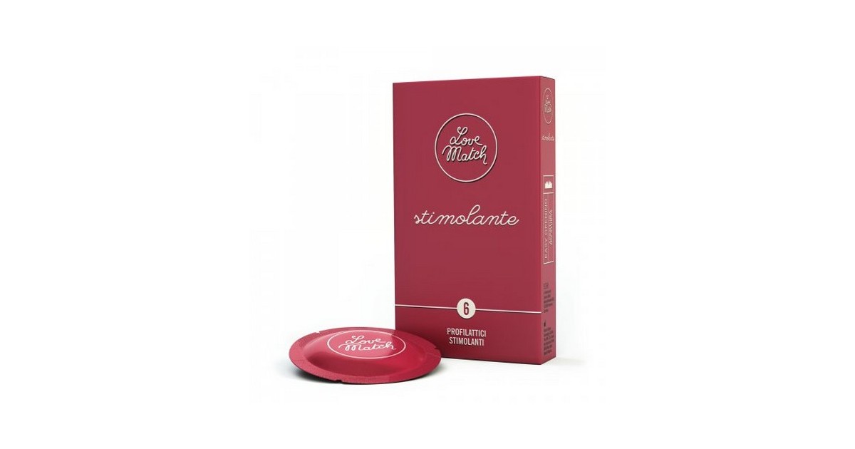  stimolanti-Profilattici con rilievi Love Match Stimolante 6 pezzi-LaChatte.it