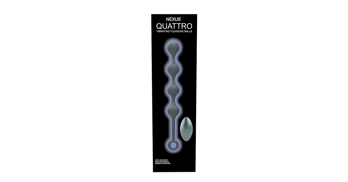 Palline Anali Vibranti Ricaricabili in Silicone Nexus Quattro con Telecomando Wireless 25 X 4 cm