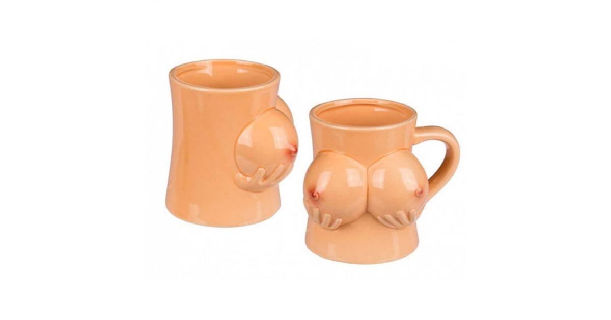 scherzi per lui-tazza con seni-LaChatte.it