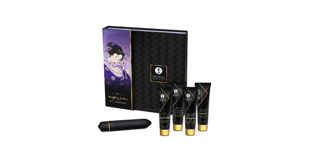 love kit afrodisiaci-Cofanetto Stimolante Naughty Geisha con Vibratorino-LaChatte.it
