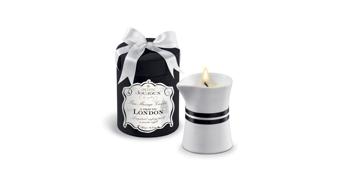 candele per massaggi-Candela Massaggi A Trip to London 190 grammi-LaChatte.it
