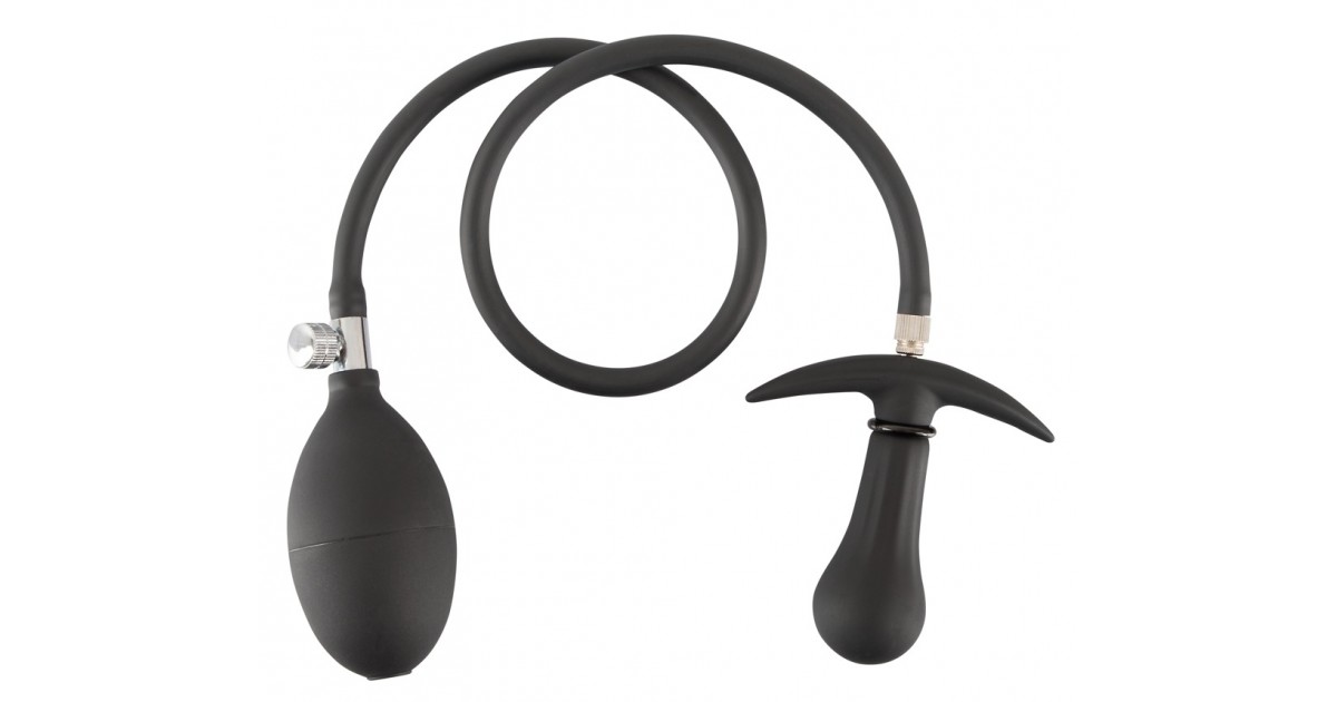 dildo anali-Plug Anale Gonfiabile con Tubo Removibile-LaChatte.it