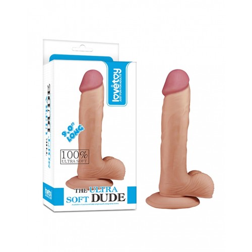 falli realistici-Dildo Ultrarealistico in TPE Ultra Soft Dude 23 cm-LaChatte.it