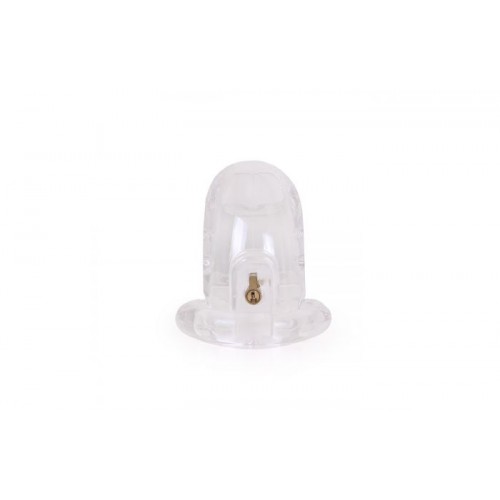 cinture di castità-Plastic Chastity Cage Trasparente-LaChatte.it