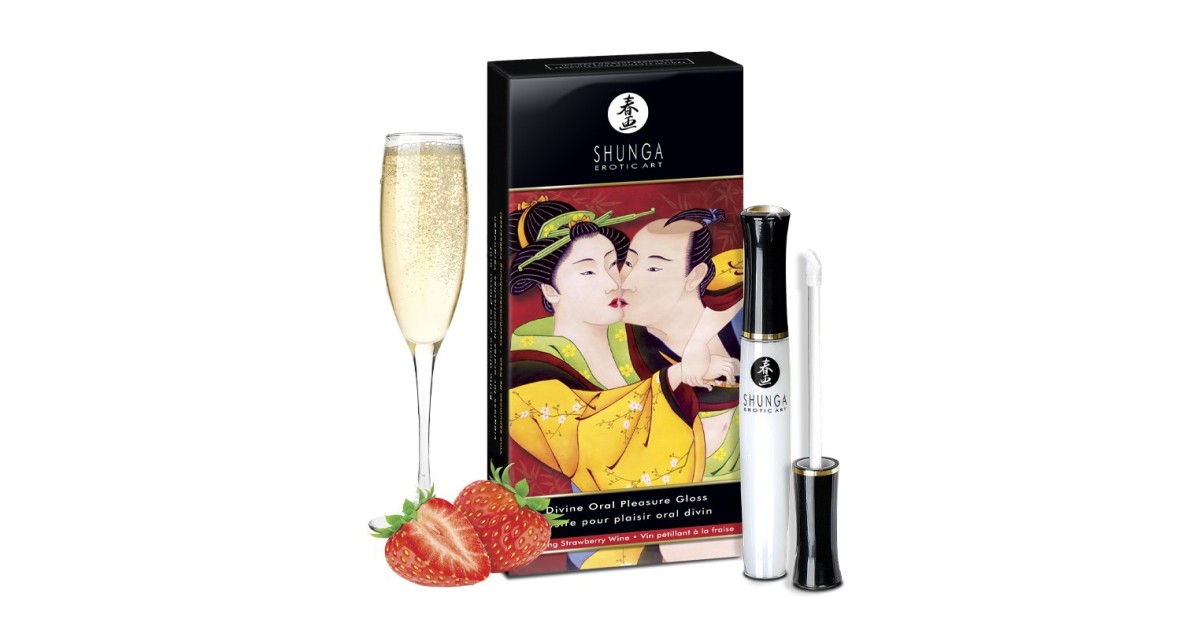 stimolanti commestibili-Divine Oral Pleasure Gloss  Fragole e Bollicine-LaChatte.it