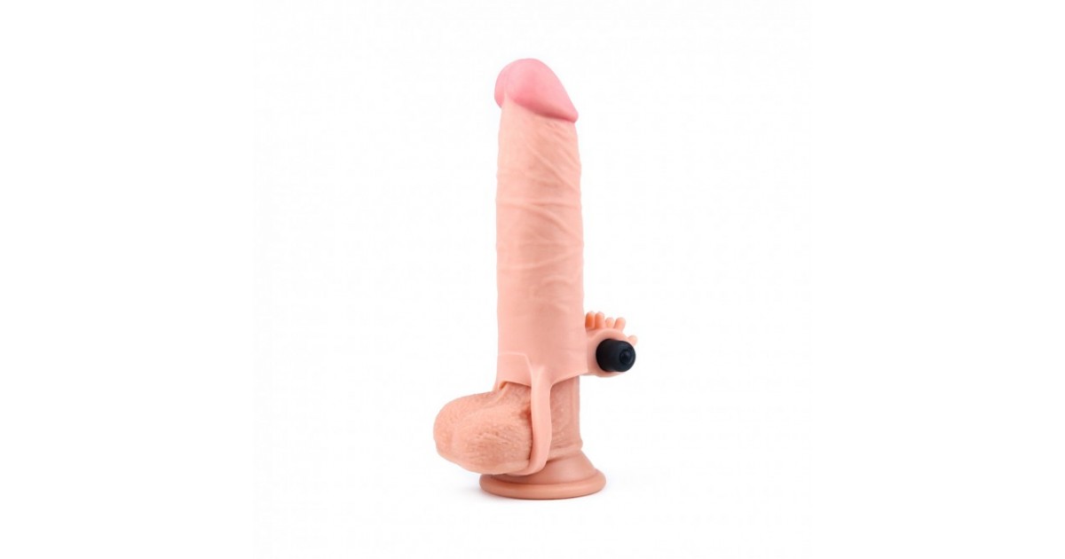 strap-on cavi per uomo-Fallo Cavo in Tpe con Bullet Vibrante 17,5 cm-LaChatte.it