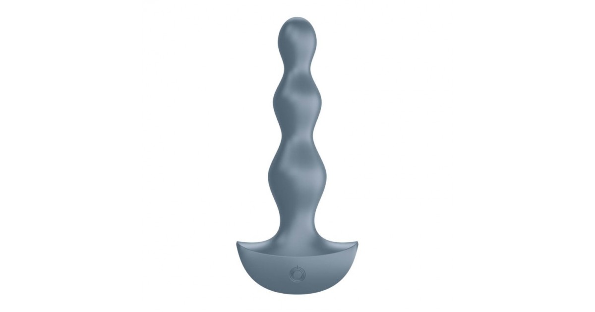  vibranti-Lolli Plug 2 Vibrante in Silicone Grigio-LaChatte.it