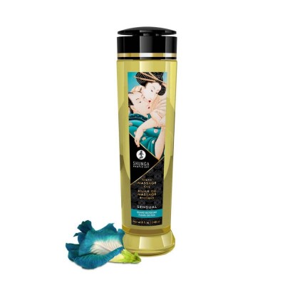 Olio massaggi Shunga SENSUAL fragranza floreale Island Blossoms 240 ml