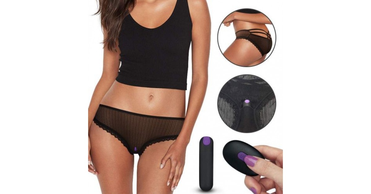 mutande vibranti-Mutandina Vibrante Ricaricabile Con Telecomando Wireless IJoy-LaChatte.it