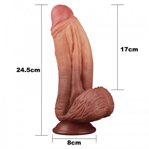 Dual-layered Silicone Nature Cock 10