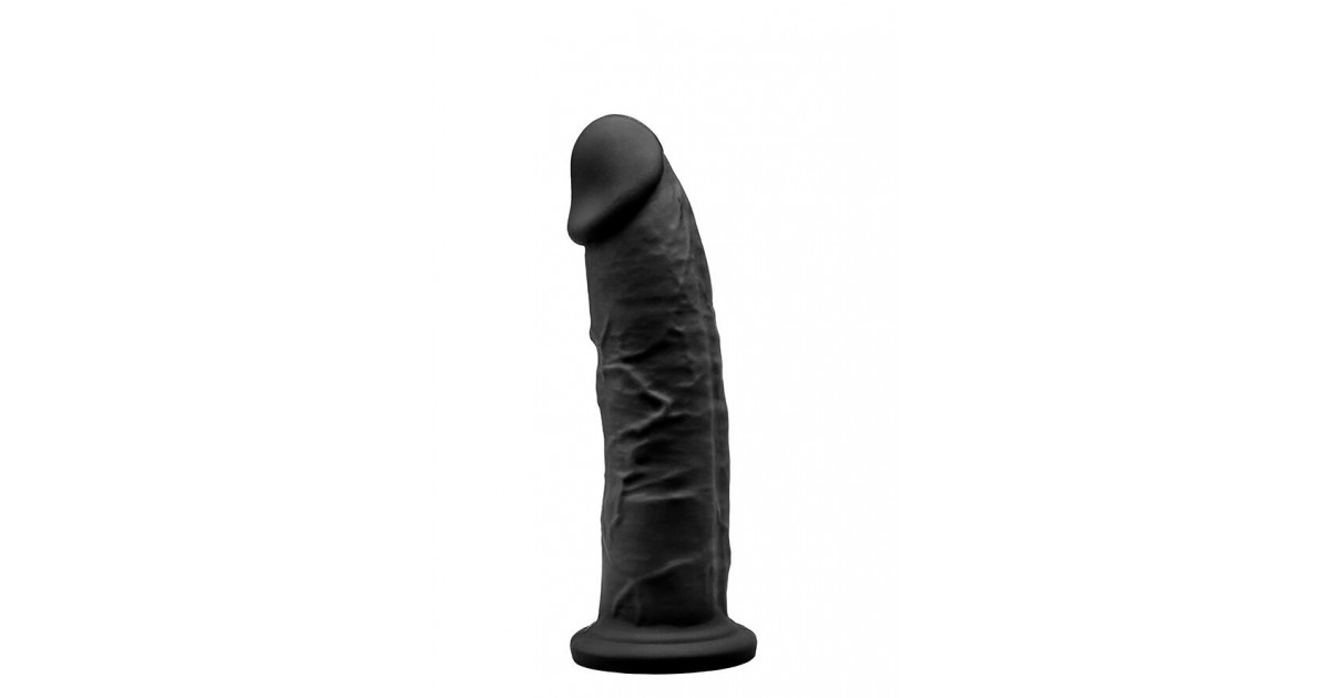 falli realistici-Fallo Realistico Silicone Dual SilexD 7,5 Nero-LaChatte.it