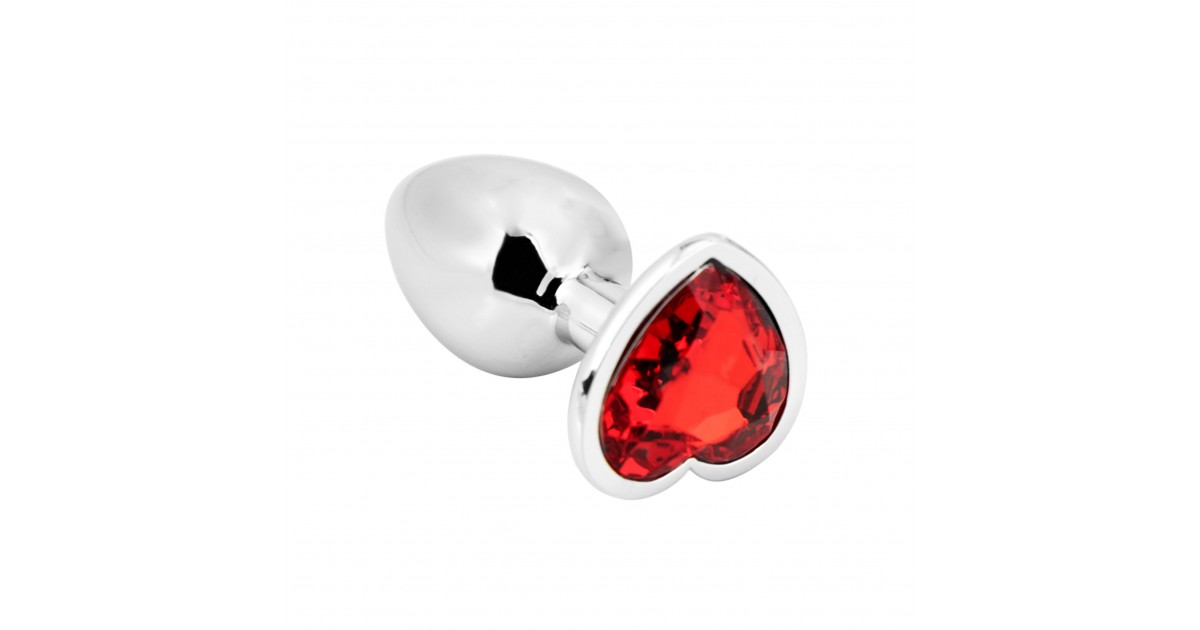 anal bijoux-Heart Shape Anal Plug S - Red-LaChatte.it