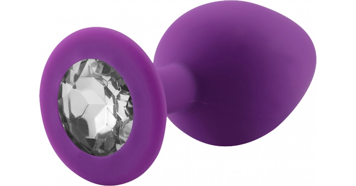 Rosebud Silicone Anal Plug Purple S