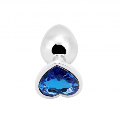 Heart Shape Anal Plug S Blue