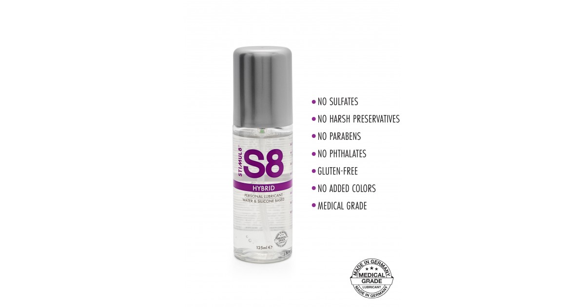 lubrificanti ibridi acqua e silicone-S8 Hybrid Lube 125ml-LaChatte.it