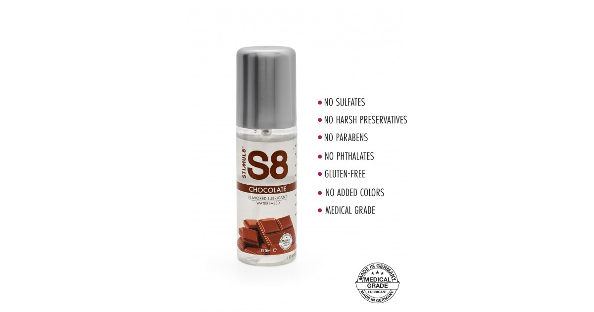  aromatizzati-S8 WB Flavored Lube Cioccolato 125ml-LaChatte.it