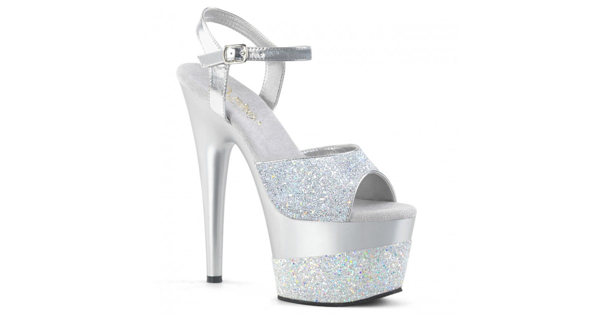 taglia 39-ADORE 709 Argento con Glitter-LaChatte.it