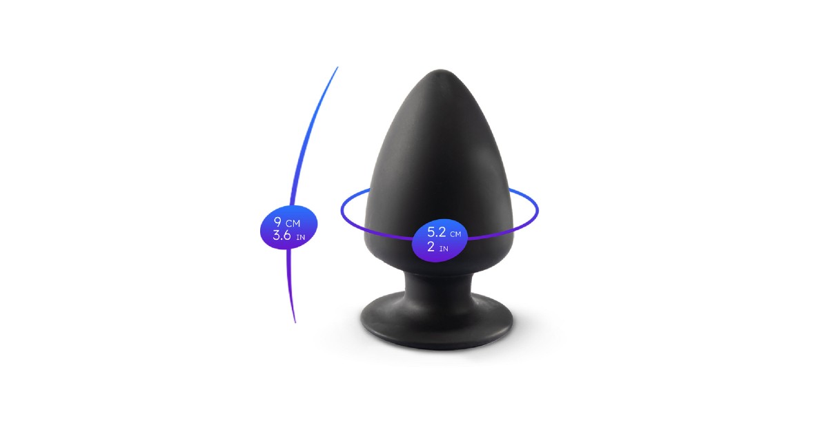  non vibranti-Premium Silicone Anal Plug Dual Density S Nero-LaChatte.it