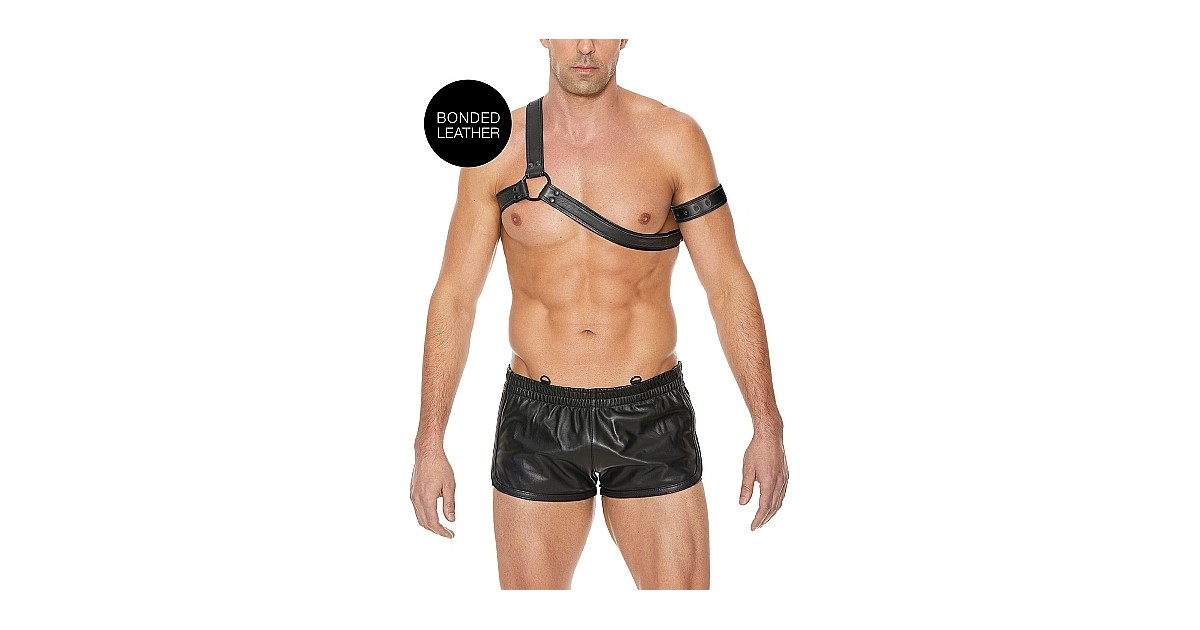 abbigliamento BDSM uomo-Gladiator Harness-LaChatte.it