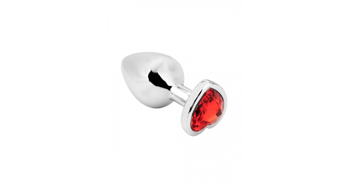 anal bijoux-Heart Shape Anal Plug Medium - Red-LaChatte.it