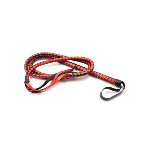 Long whip 190cm black/red