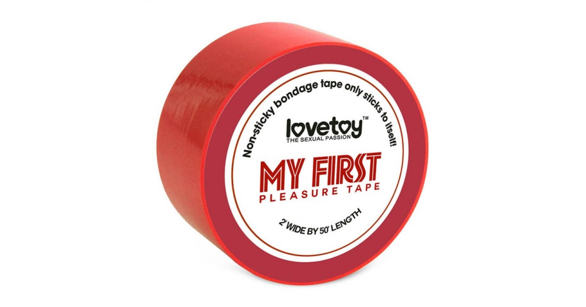corde e nastri bondage-Non-Sticky Bondage Tape Red 15 m-LaChatte.it