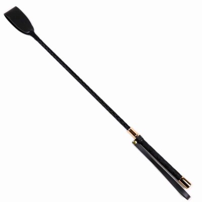 Crop with PVC and Golden Tip black