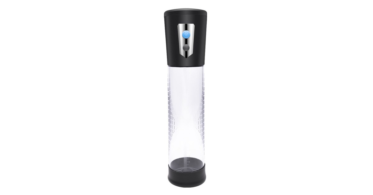 pompe e attrezzi-Automatic Penis Pump Black 29x5 cm-LaChatte.it