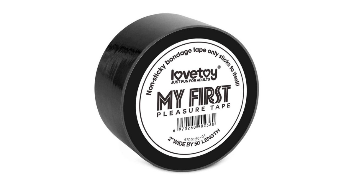 corde e nastri bondage-Non-Sticky Bondage Tape Black 15 m-LaChatte.it